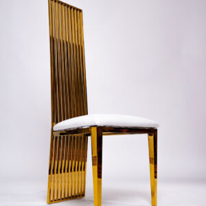 High Back Gold Chair