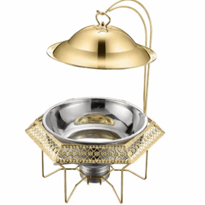 4L Golden Round Chafing dish/Food warmer