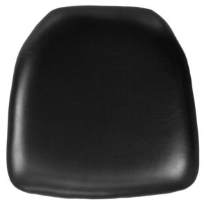 Black leather cushion
