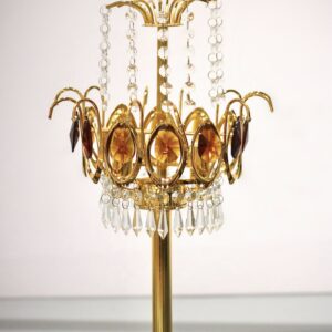 Vintage Gold crystal centerpiece